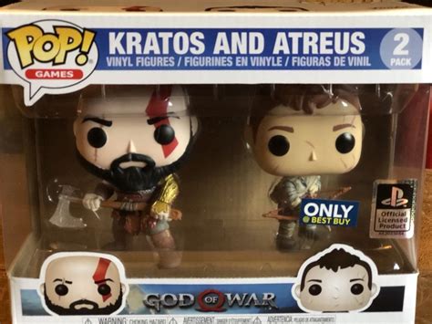 Funko Pop Kratos And Atreus 2pk God Of War Exclusive Playstation