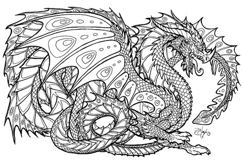 Free Dragon Coloring Page Deltacolor