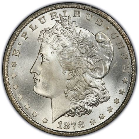 1878 S Morgan Silver Dollar First Year Of Issue Xf To Au