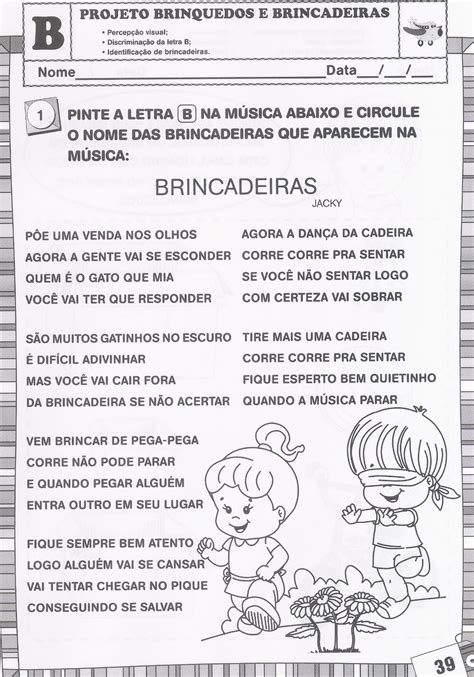 Projeto Brinquedos E Brincadeiras Atividades Dia Das Crian As Espa O