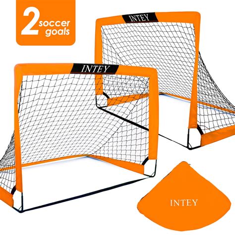 Intey Portable Set Of 2 Soccer Goals 4x3ft Folding Soccer For Backyard