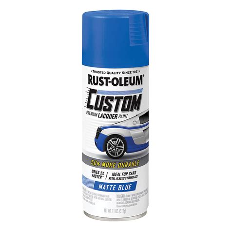 Rust Oleum Aerosol Paint Custom Lacquer Matte Blue Supercheap Auto