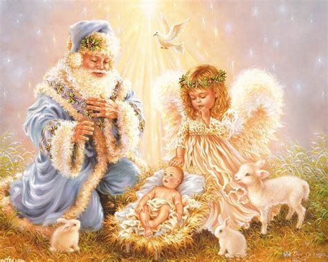 Christmas Angels Wallpapers Wallpaper Cave