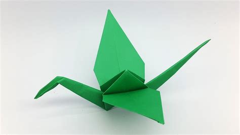How To Make A Paper Crane Origami Crane Folding Instructions Youtube