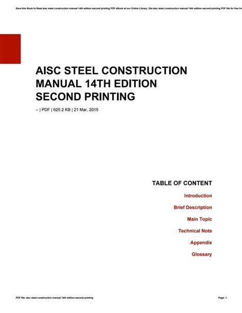 Aisc Steel Construction Manual 14th Edition Second Printing By