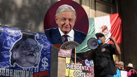 Amlo Llama A Manifestantes Seguir Lucha Pac Fica Con Plant N En La Scjn