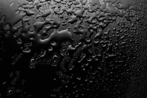Premium Photo Wet Black Surface Texture Close Up