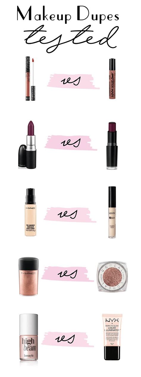 5 Pinterest Makeup Dupes Tested Caked To The Nines Makeup Dupes