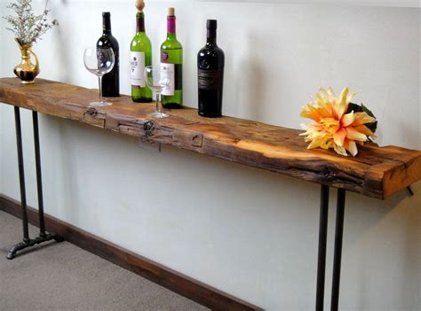A hall table, console table or. Narrow console table Reclaimed Wood Table Accent Table ...