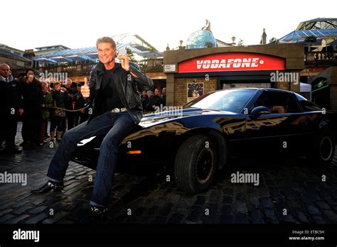 David Hasselhoff And Kitt Today Launch Vodafones 1984g Street A 1980s