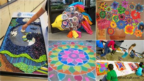 Collaborative Art Projects For School Kids Art And Craft