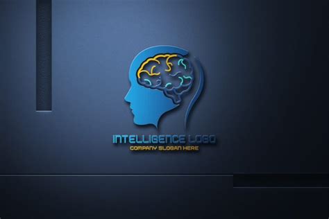 artificial intelligence logo design  psd template