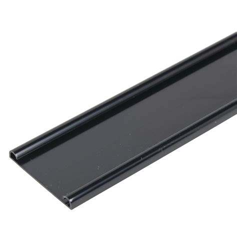 Expressly Hubert Black Plastic Open Face Adhesive Shelf Molding Strips