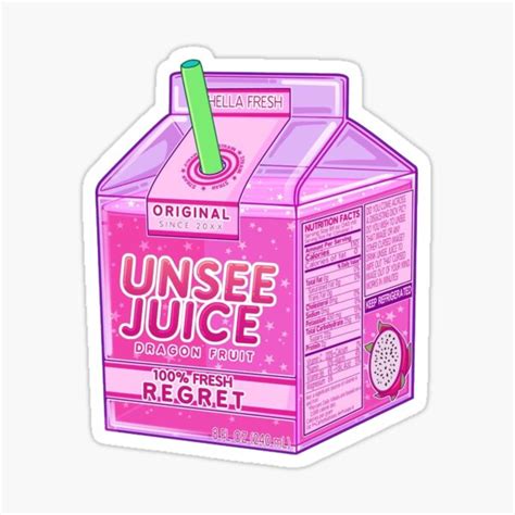 Unsee Juice Sticker For Sale By Saiyangemini Redbubble