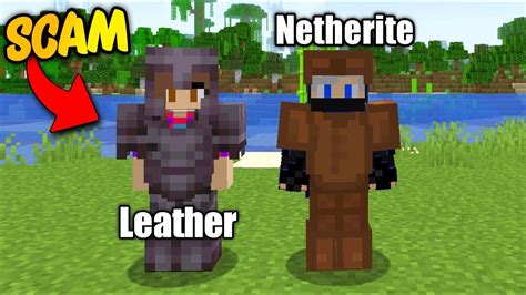 😈 I Fooled This Girl By Swapping Netherite And Leather Armour In