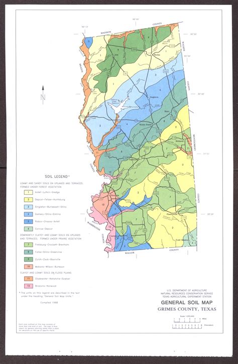 General Soil Map Grimes County Texas Side 1 Of 2 The Portal To