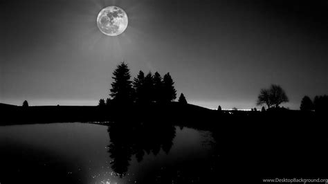 Moon Black And White Wallpapers Top Free Moon Black And White