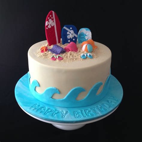 Maybe you would like to learn more about one of these? A Beach Themed Cake For Three Beach Babe Sisters That All ...