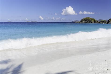 Gentle Waves On A White Sand Beach Photograph By George Oze