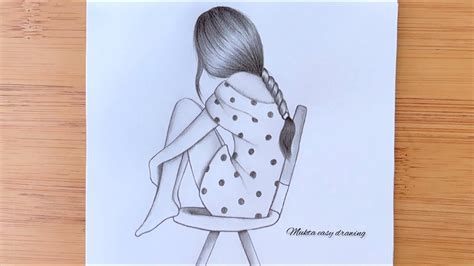 How To Draw A Alone Girl With Pencil Sketch Step By Step Pencildrawing