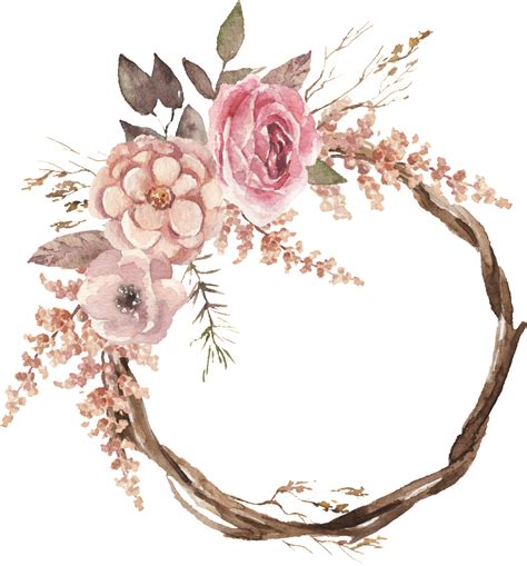 Floral Wreath Png File Png Mart