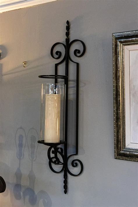 Pair Of Wrought Iron Wall Sconces For Sale At 1stdibs