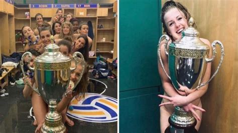 Italian Volleyball Team Pose Naked With Trophy After Serie A Victory