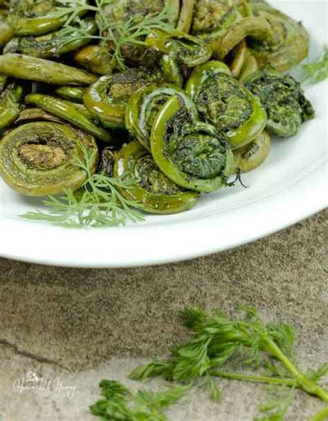 Roasted Fiddlehead Ferns Homemade And Yummy Vegetable Side Dishes