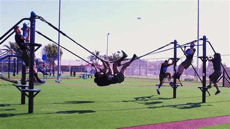 Movestrong Obstacle Course Horizontal Rope Climb Rope Climb Outdoor
