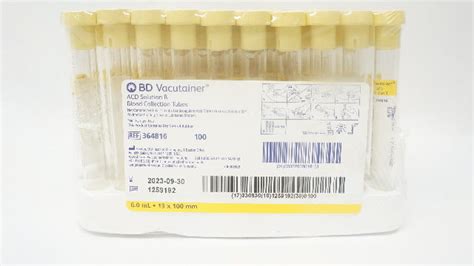 Bd 364816 Acd Solution B Blood Collection Tubes 60ml X 13 X 100mm B
