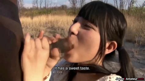 Japanese Women With Black Men Japanese Girl Tasting A Bbc Outdoors In