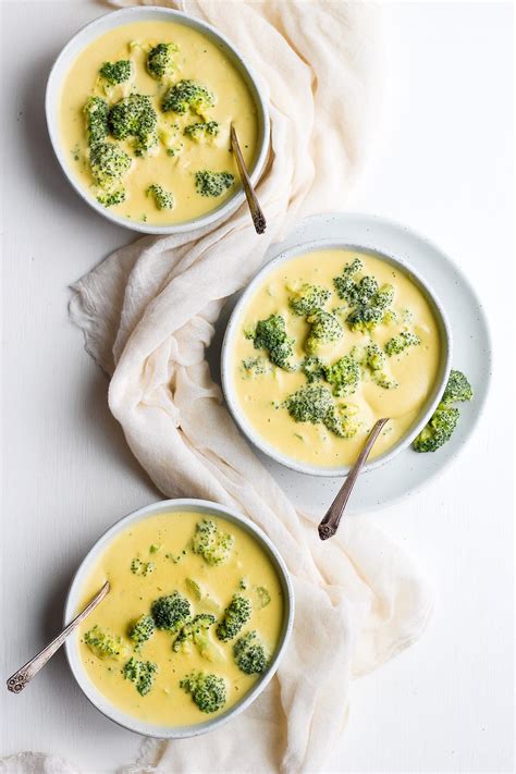 Dreamy Dairy Free Broccoli Cheese Soup Vegan The Wooden Skillet