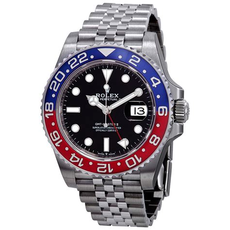 Rolex Gmt Master Ii Pepsi Blue And Red Bezel Stainless Steel Jubilee