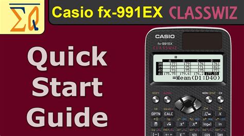 Classwiz contains calculation functions that support even advanced mathematical operations, including spreadsheet calculations, 4 × 4 matrix calculations, calculation of simultaneous equations with four unknowns and quartic equations, and advanced statistical. Getting Started with Casio Classwiz FX-991EX FX-87DEX FX ...