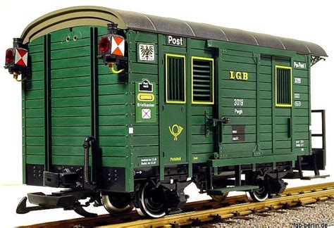 Lgb Trains And G Scale Lgb Trains 3019 Green Postal Wagon
