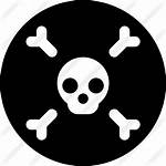 Skull Death Icon Dangerous Bones Icons Signs