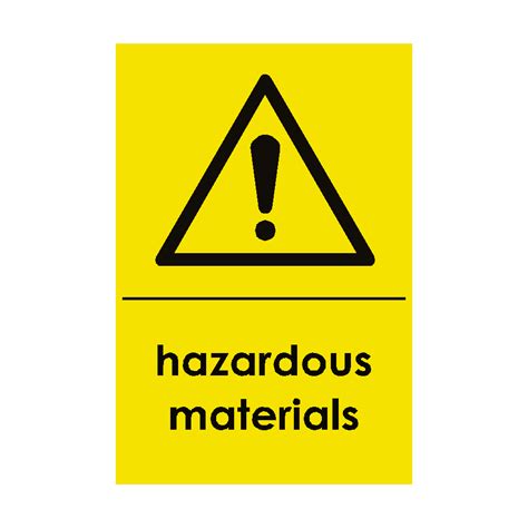 Hazardous Materials Waste Recycling Sticker Safety Uk