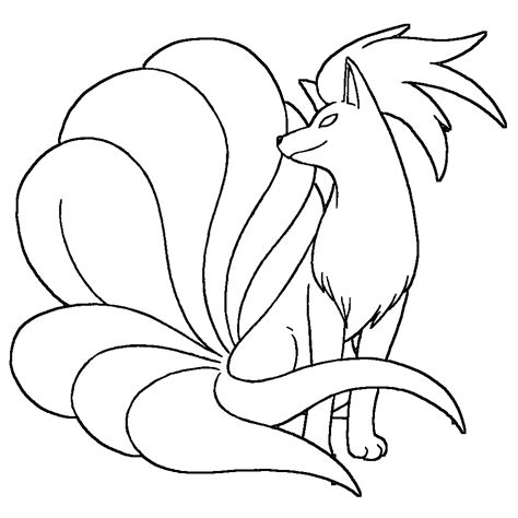 Ninetales Lineart By Skylight1989 On Deviantart