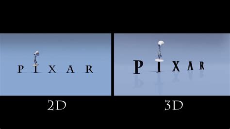 Pixar Animation Studios Logo Comparison 2d And 3d Youtube