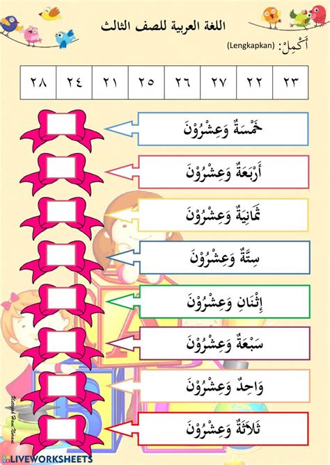 Bilangan Nombor Dalam Bahasa Arab Ashlyrossummers