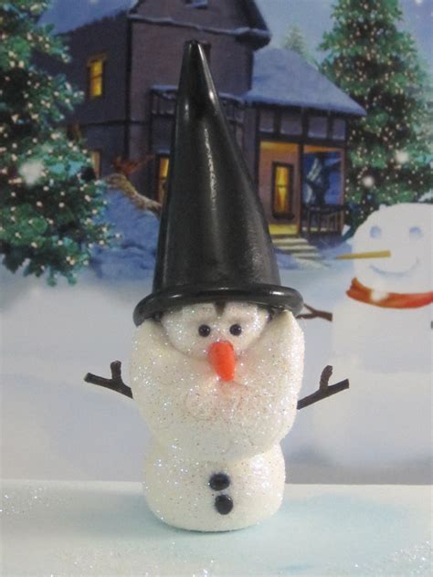 Snowman Gnome For Winter Wonderland Fairy Garden Ooak