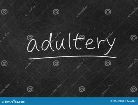 Adultery Stock Photo Image Of Chalk Text Abstract 165415208