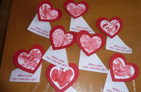 valentijnsdag hartjes voor de papa and mama s van de kinderen van kinderopvang syl knutselen