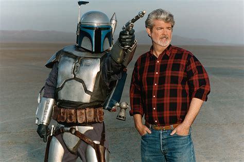 Psbattle George Lucas Surrounded By Star Wars Props 1999