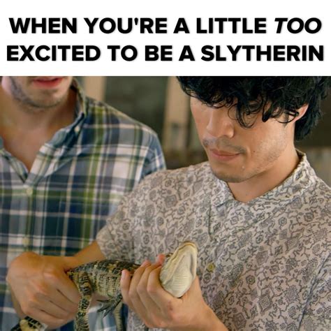 When Youre A Little Too Excited To Be A Slytherin Video In 2019