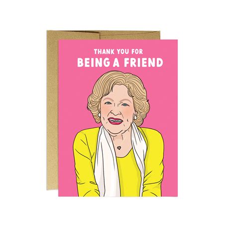 Party Mountain Paper Co Betty Thank You For Being A Friend Card