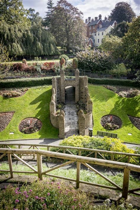 Guildford Castle Grounds Surrey England Stock Image Image Of