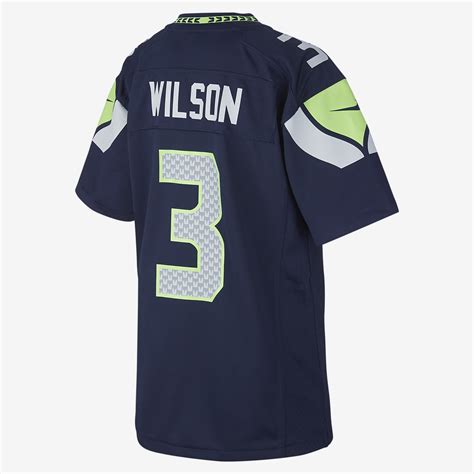 Nfl Seattle Seahawks Game Jersey Russell Wilson Older Kids American