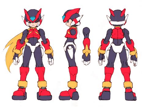 Megaman Zero Model Sheet Game Character Design Mega Man Art