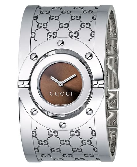 gucci watch sigh one can dream silver bangle watch stainless steel bangles bangle watches